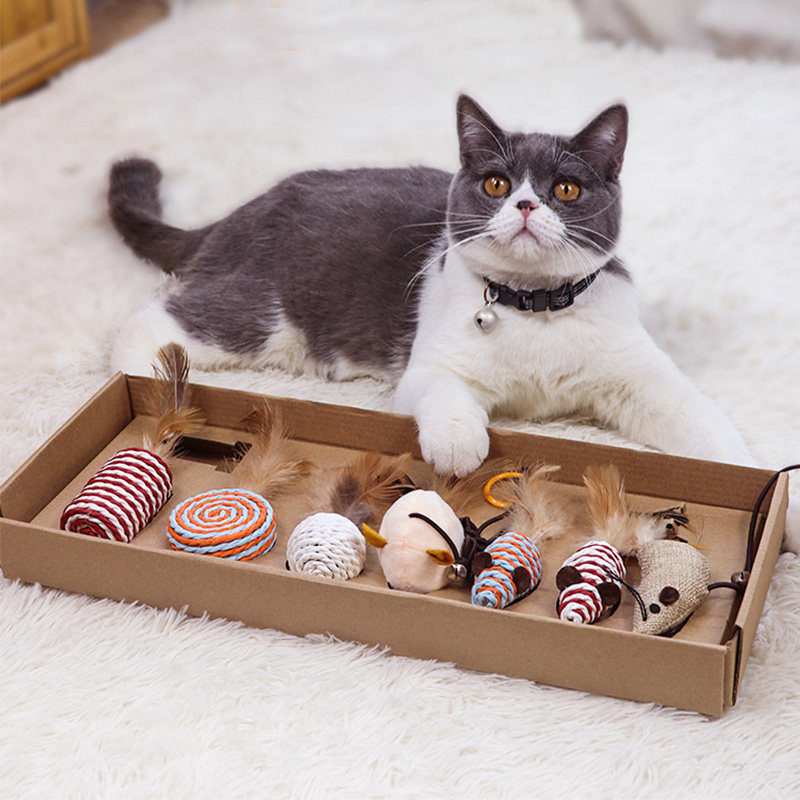 Pyrene Cat Toy Teasing Cat Baseball Feather Rat Teasing Cat Themeber Combo Young Cat Toy Self hi kitty Grinding Tooth Suit