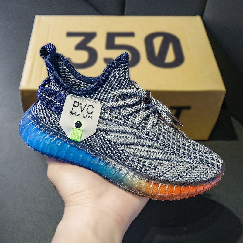 Boys' shoes 2022 winter new children's mesh coconut shoes boys breathable middle-aged children's sports flying shoes