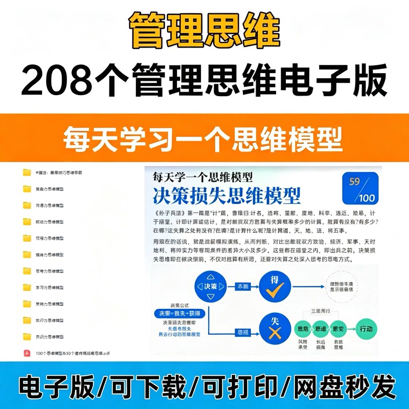 208 Management Thinking Electronic Edition Work Strategy Skills Efficiency Thinking Logical Methods Career Planning