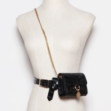 Tide, черная поясная сумка, маленькая цепь, ремешок для сумки, маленький костюм, юбка, ремень, сумка через плечо, популярно в интернете