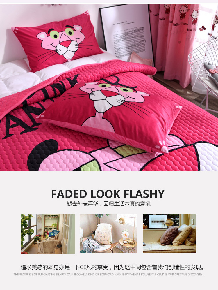 Crystal nhung trải giường đôi quilted quilted bông tấm ba bộ dày san hô lông cừu trải chiếu ngủ chăn bộ drap giường