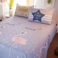 Khăn trải giường bằng vải bông một mảnh quilting ba mảnh được bao phủ bởi tấm bông dày quilting quilting Châu Âu và Mỹ mùa hè mát mẻ thảm lông trải giường ngủ