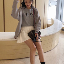 Autumn and winter pleated skirt womens 2020 Summer high waist slim Joker A- line dress college style black skirt skirt
