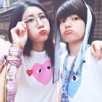 2021 summer new trendo star same big love print girlfriends loose Joker short sleeve t-shirt women