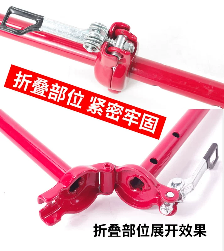 Máy khoan đá gấp tay quay băng cung cấp câu cá thiết bị câu cá mùa đông câu cá khoan băng đục lỗ đôi lưỡi tàu phá băng giá đỡ cần câu