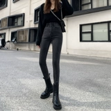 Джинсы, весенние штаны, карандаш, высокая талия, 2025 года, тренд сезона, по фигуре, коррекция цвета, облегающий крой, в обтяжку