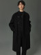 中式小立领羊毛呢子大衣男士中长款休闲宽松冬季加厚风衣外套男