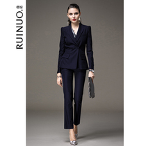 Ruinuo professional attire suit suit suit female 2021 New interview fashion business OL goddess fan high end dress