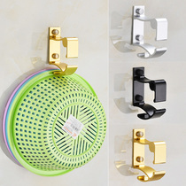 Toilet washbasin clamp wall-mounted bathroom bath tub storage rack non-perforated childrens bathtub adhesive hook put basin artifact