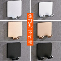 Towel adhesive hook non-perforated wall metal hook hardware row hook clothes hanging wall hanging clothes adhesive hook single hook