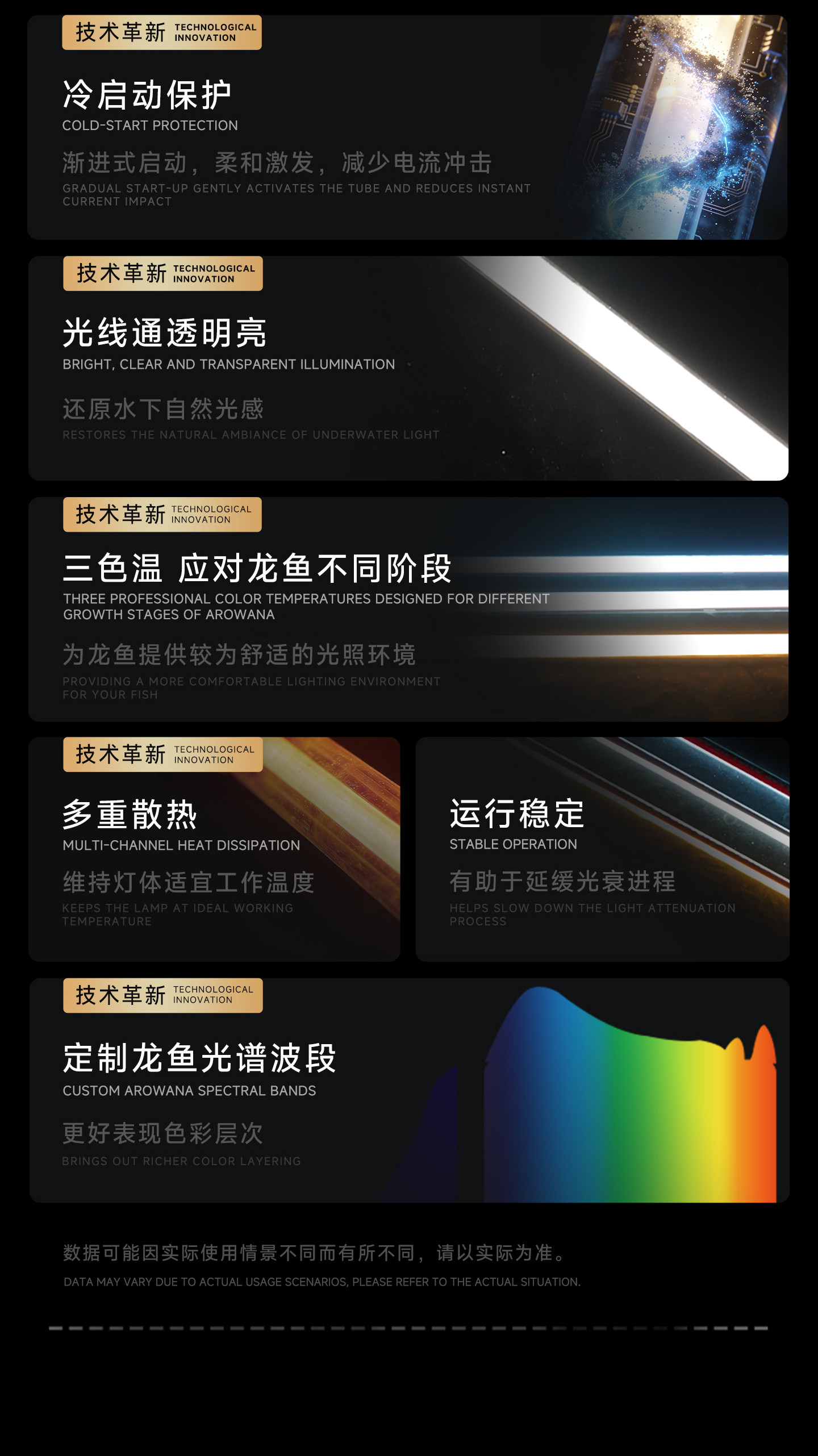 马印发色灯龙鱼灯专用三基色鱼缸灯水族箱灯管潜水灯NEC灯全光谱 detail 5