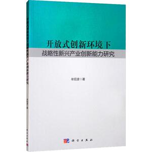 开放式创新环境下战略性新兴产业创新能力研究 牟绍波 著 战略管理 经管、励志 科学出版社