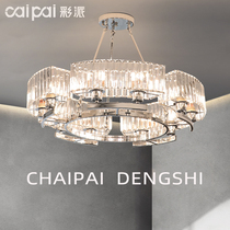 Living room lamp 2022 New modern minimalist round crystal chandelights light and luxurious crystal light Living room chandelia lamp