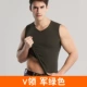 Áo vest nam mùa hè thủy triều cotton chạm đáy áo thun bó sát Slim V-cổ trái tim cổ áo vest thể thao cỡ lớn áo vest khoác nam