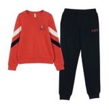 Осенний модный комплект с круглым воротником, спортивный костюм, подходит для подростков