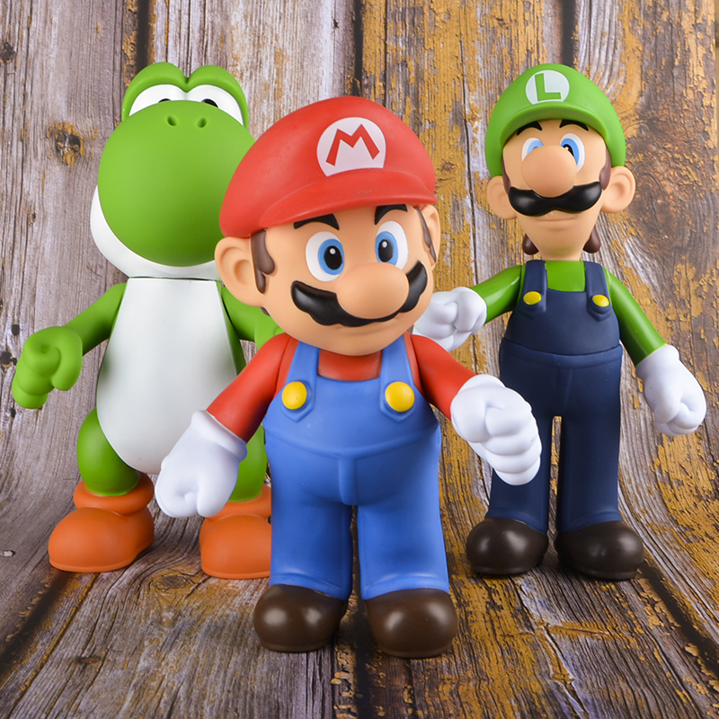 Mary + Louis + Green DragonSuper Marie Garage Kit Doll Model Large Mario Louis Kuba Green Dragon Ornaments Toys image periphery