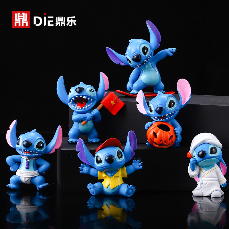 Interstellar Baby Stitch Doll Pendant Car Model Figure Stitch Car Ornament Toy Blind Box Gift