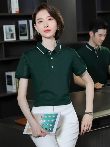 Летняя футболка polo для работы, короткий рукав, делается под заказ, с печатью вашего логотипа, с вышивкой