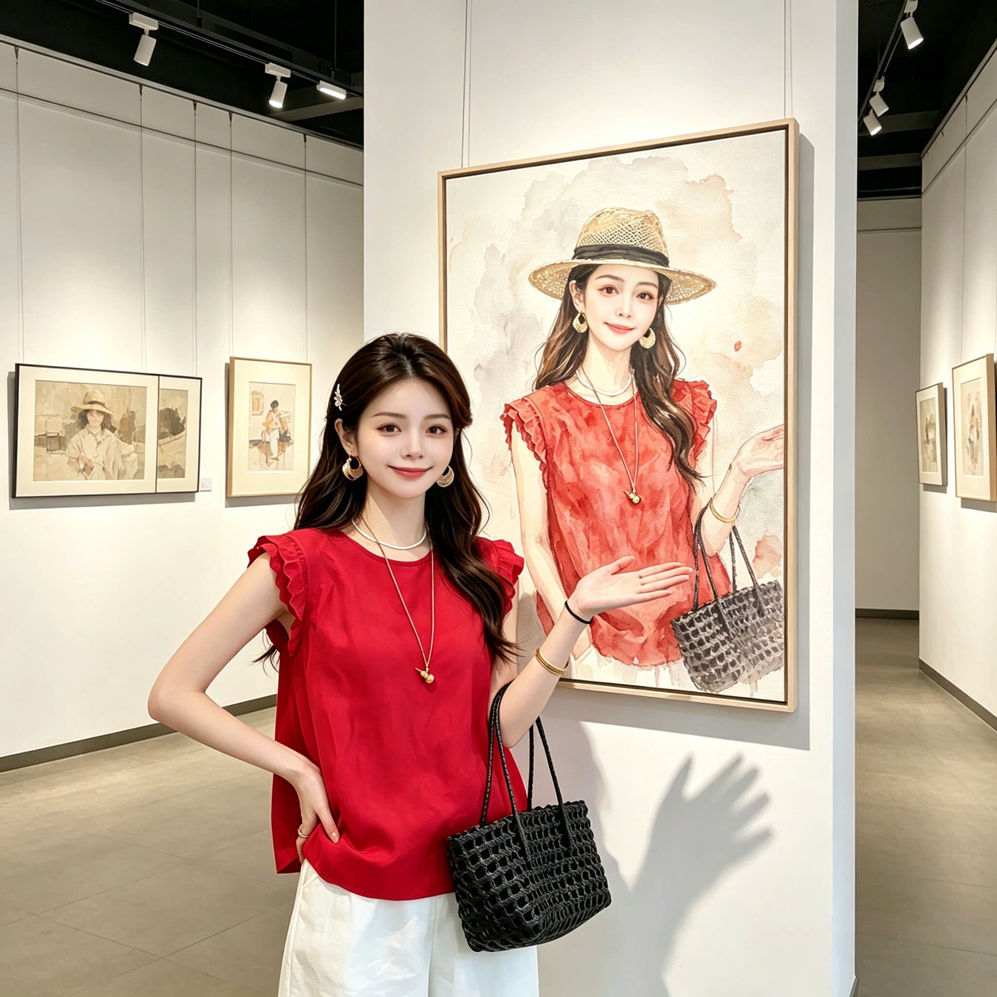 2026超火减龄上衣夏季新款女士法式时尚无袖休闲显气质减龄衬衫