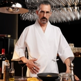 Японская одежда шеф-повара, летняя рабочая одежда с рукавом три четверти для общественного питания, мужская одежда для суши, сашими, отеля, изакая