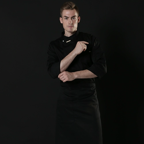 Рабочий черный зимний лонгслив, демисезонный пуховик