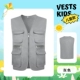HYX-015 жилет детский серый