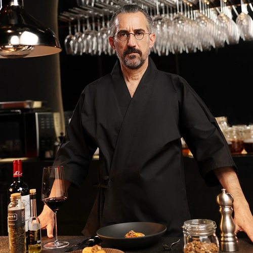 Японская одежда шеф-повара, летняя рабочая одежда с рукавом три четверти для общественного питания, мужская одежда для суши, сашими, отеля, изакая