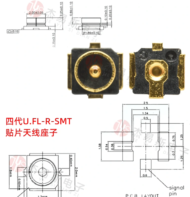 Gắn ăng-ten SMA SMA-KE/KWE/KHDSMA Ốc vít bên ngoài Kim bên trong/Lỗ ngoài Chân/Chân tích cực Chân cong Ghế tần số vô tuyến RF