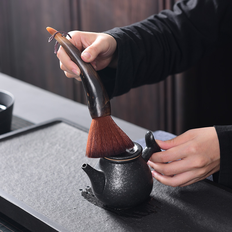 Tao blessing horn YangHuBi brush tea accessories dropping kung fu tea set manee brush pen tea tea