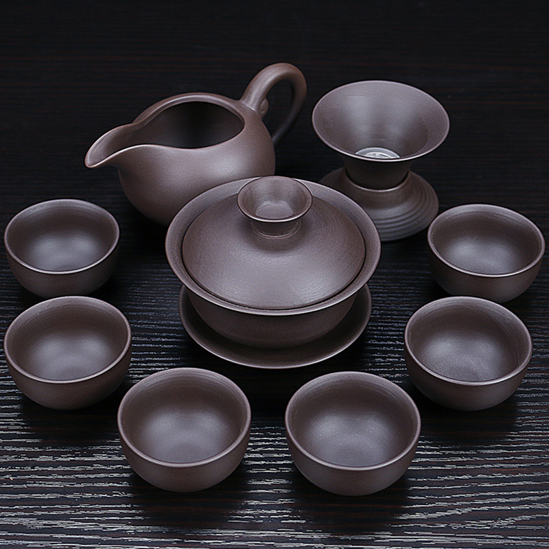 Tao blessing household violet arenaceous kung fu tea sets a complete set of ceramic teapot teacup tea gift set tea service