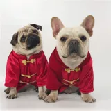 Интернет-знаменитость для собачьей одежды Tang Cust осень и зимняя одежда маленькая собака зимняя плюшевая одежда Женская четверономая одежда с утолщенной домашней одеждой