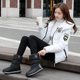 Winter Northeastern snow boots for women in mid-calf thickened middle-aged and elderly large cotton shoes plus velvet mother's non-slip warm long boots