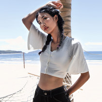 La Nikar sports T-shirt short sleeve loose round neck dance yoga top blouse summer thin gym clothes women