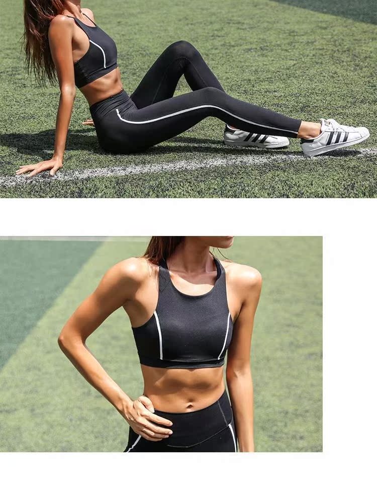 La Nikar đồ lót thể thao chuyên nghiệp nữ tập thể dục yoga nữ kiểu vest không vành thoáng khí áo ngực liền mạch áo tập adidas