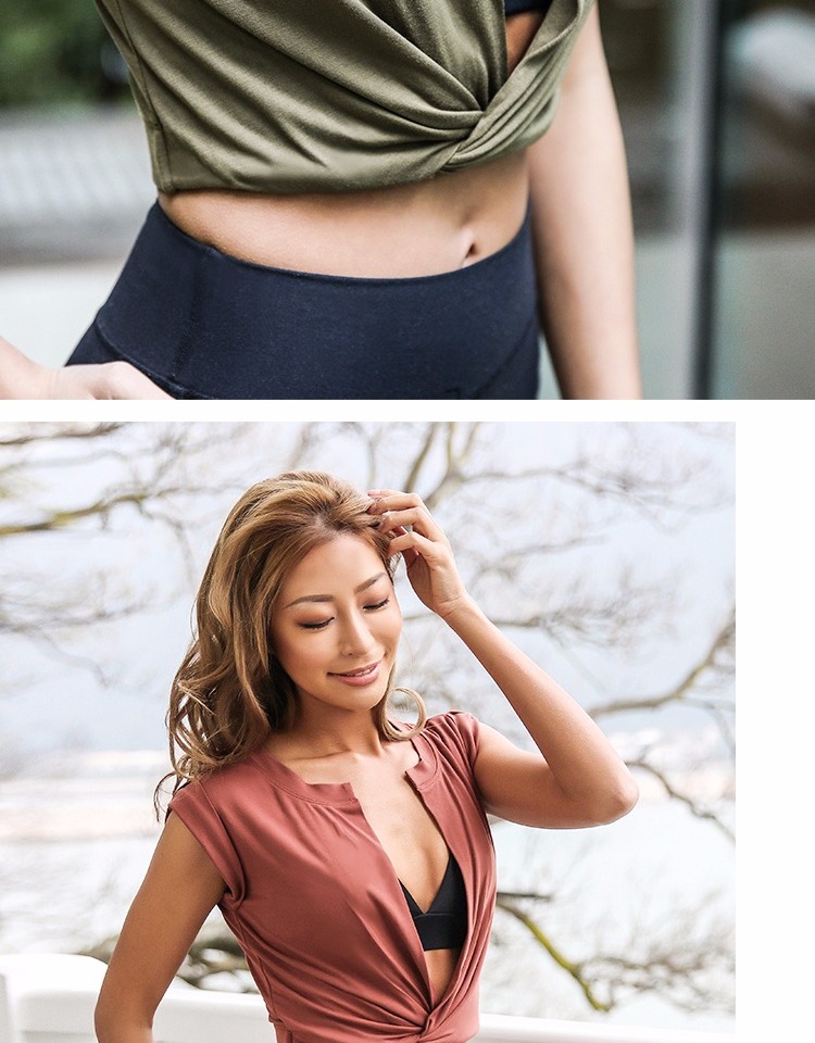 La Nikar Slim Quần thể dục ngắn Quần áo thể thao nữ thoáng khí Áo thun không tay Yoga áo ba lỗ tập gym