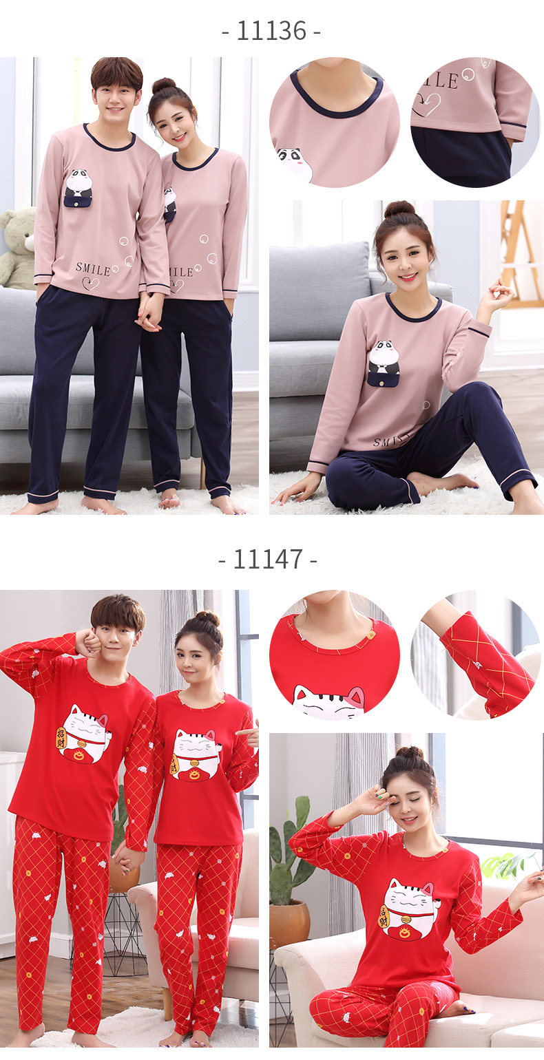 Pyjama mixte en Coton à manches longues - Ref 2988554 Image 24