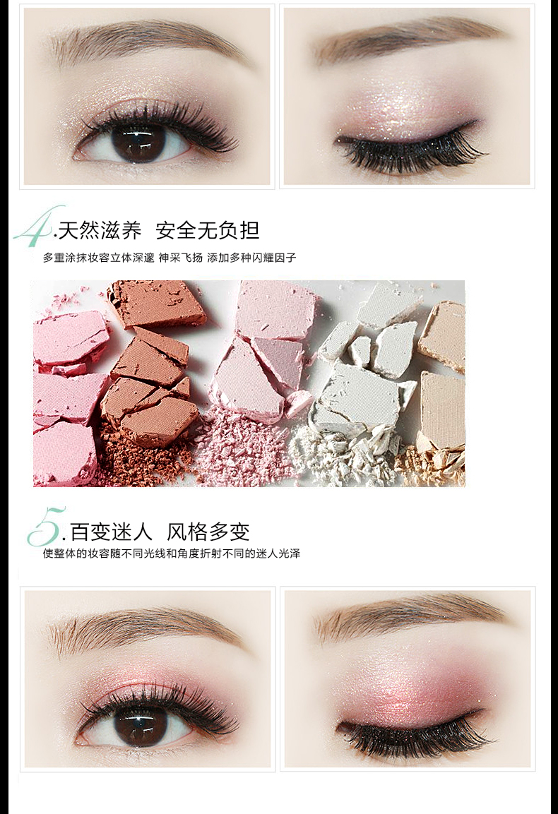 Citycolor City Pearlescent Nâng Cấp 18 Màu Đổi Mới Eyeshadow Palette Mới Bắt Đầu Đa Chức Năng Trang Điểm bảng mắt huda