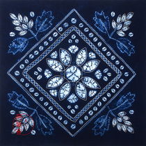 New dark blue Adayin Yunnan Dali characteristic ethnic crafts non-heritage Bai handmade tie-dyed flower sea