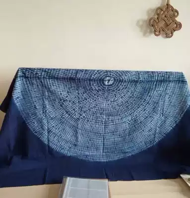 Yunnan Dali Bai manual tie-dyeing learning materials tutorial semi-finished products tie good flowers do not dye to send tutorial annual rings