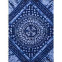 Yunnan Dali ethnic characteristics handmade tie-dyeing fine non-heritage plants grass and wood dyeing sheets sofa towels home tablecloth