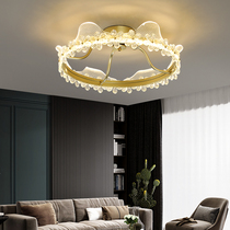 Master bedroom light modern light extravaganza 2021 New minimalist creative round cozy Romantic Crystal Restaurant Suction lights