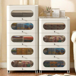 Plastic Drawer-Type Storage Cabinet, Storage Cabinet, Household Baby Wardrobe, Baby Clothes Multi-Layer Chest of Drawers