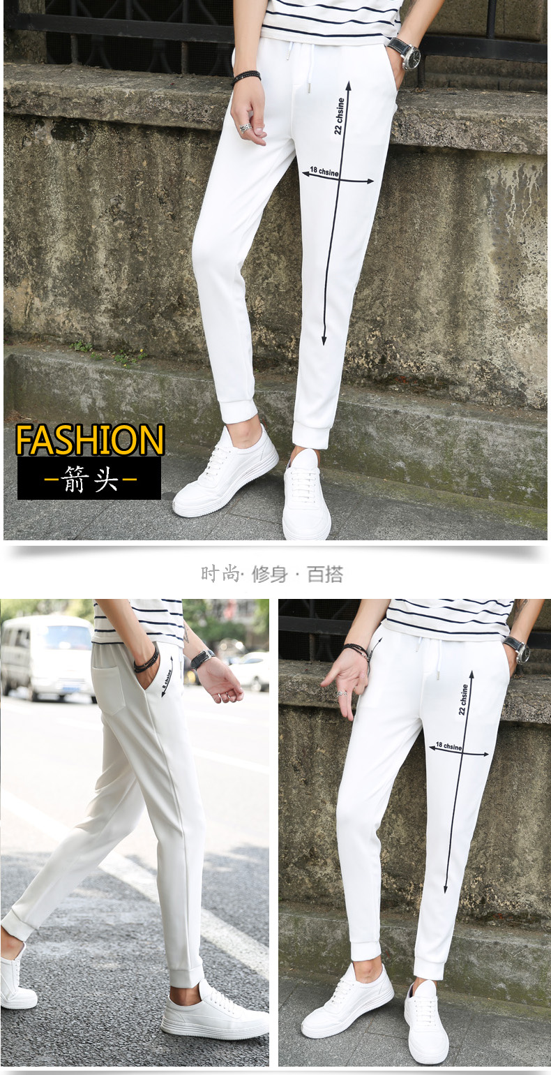 Quần nhung thể thao nam giản dị Quần ống suông Quần dài quần 9 quần nam dài mùa thu phiên bản Hàn Quốc hợp thời trang shop quần áo nam