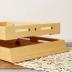 Bánh mì khay gỗ trưng bày khay tủ sáng tạo hình chữ nhật tấm gỗ rắn nướng đặc biệt tấm hiển thị hàng loạt khay tra go Tấm