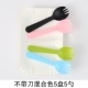 (Long Disk Spoon Fork) 5 тарелок и 5 вилок