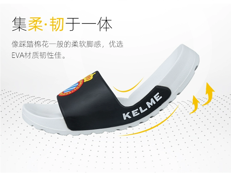 Carl beauty kelme dép thể thao nam xu hướng mặc giản dị dép thoáng khí mùa hè dép thoáng khí và dép - Dép thể thao