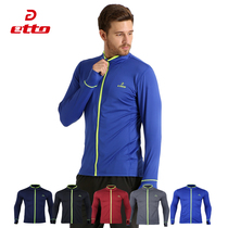 etto training suit Football long-sleeved spring and autumn top Running fitness sports quick-drying slim long-sleeved jacket