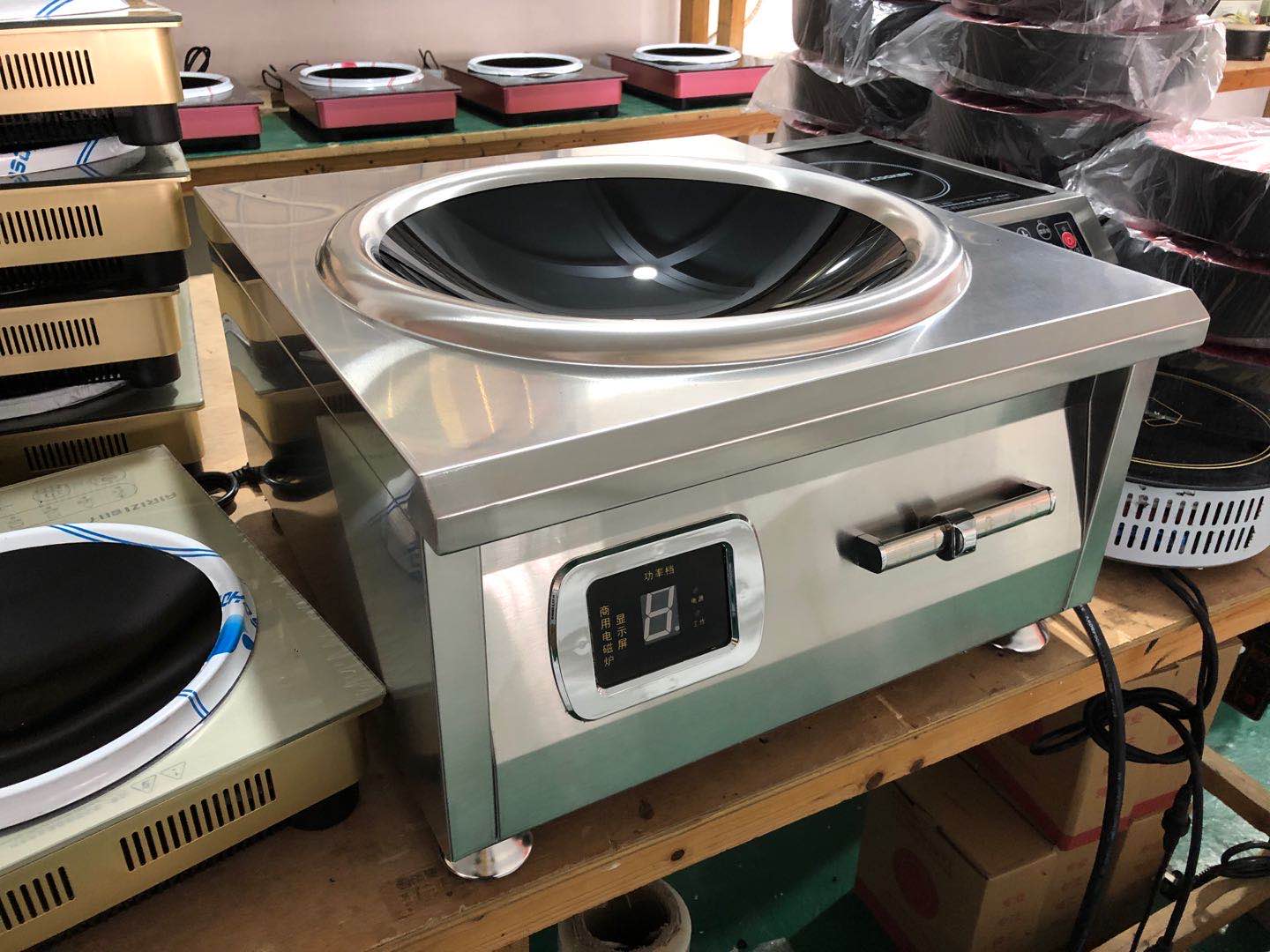 Kitchen Chamber Commercial induction cookers 6000w Flat concave Commercial hotel Oven Fried Oven 6kw High Power Frying Oven