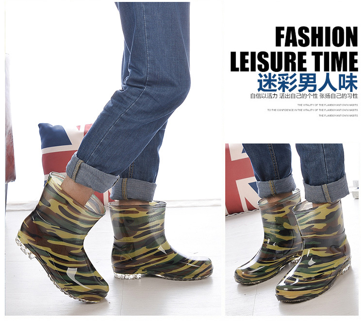 Chaussures - bottes caoutchouc homme pour printemps - semelle tendon - Ref 970712 Image 15