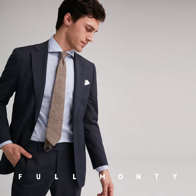 Full Monty Grey Xanh Mohai tóc Blended Suit nam nhập khẩu kinh doanh VBC110s Set Tây